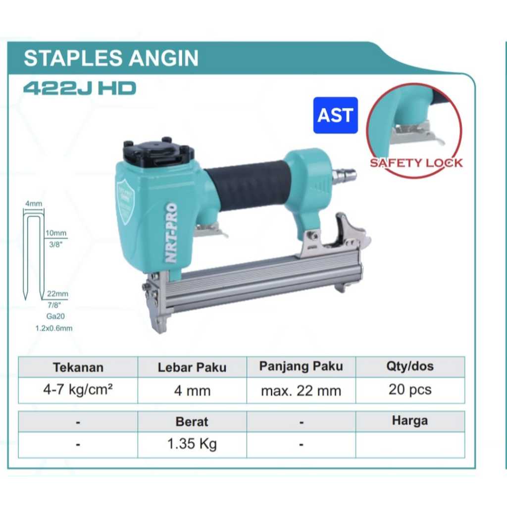 

AIR NAILER 422 HD - STAPLES ANGIN PAKU TEMBAK | NRT-PRO