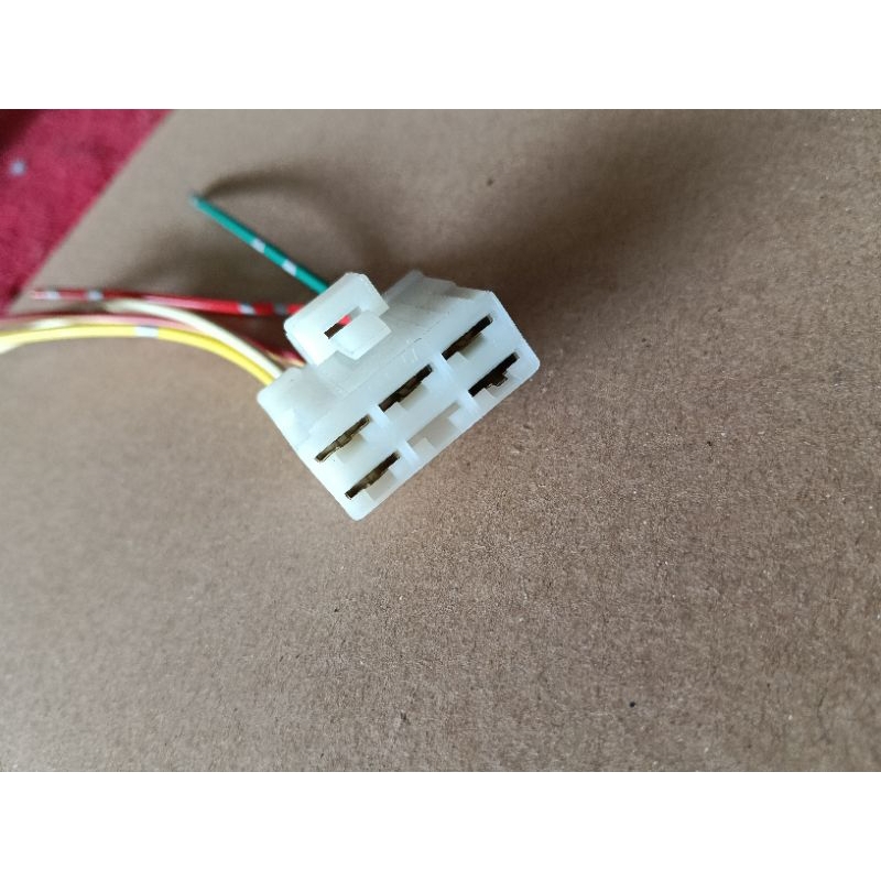 soket kiprok regulator rectifier original Honda fi new Revo 110 fit Blade Supra x 125 pin 6 kabel 5 