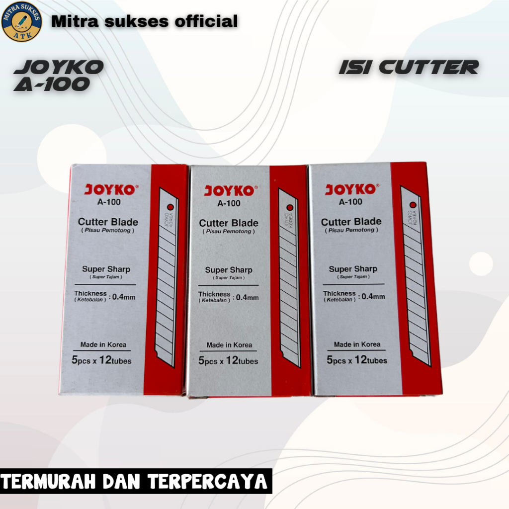 

ISI CUTTER JOYKO A-100 1 PACK (ISI 12 TUBE)