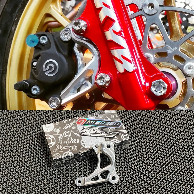 Breket kaliper 2 piston 2p Brembo KTC Disc 300mm pnp shock Jupiter Z FizR Nuovo 125z