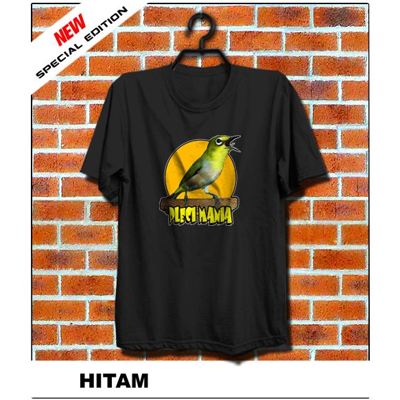 KAOS PLECI MANIA KICAU MANIA WARNA HITAM
