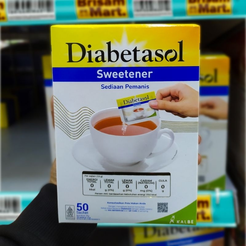 

Diabetasol Zero Calorie Sweetener 50'S 50 x 1g