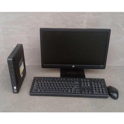 PC Mini Gaming HP T620 RAM 8 GB, SSD 120 GB, Monitor 19 Inch, WiFi - Irit Listrik