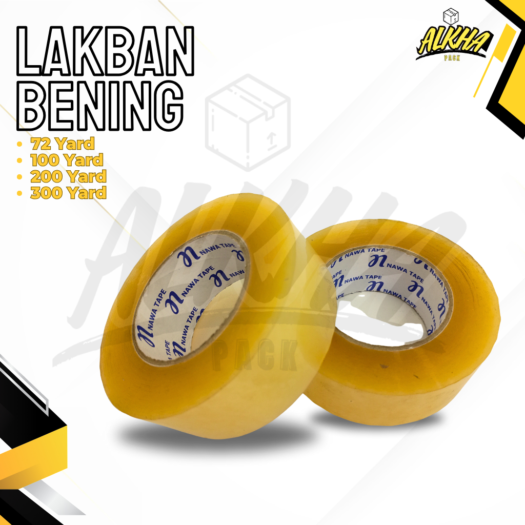 

Lakban Bening / Solasi Bening / Isolasi Bening murah bagus