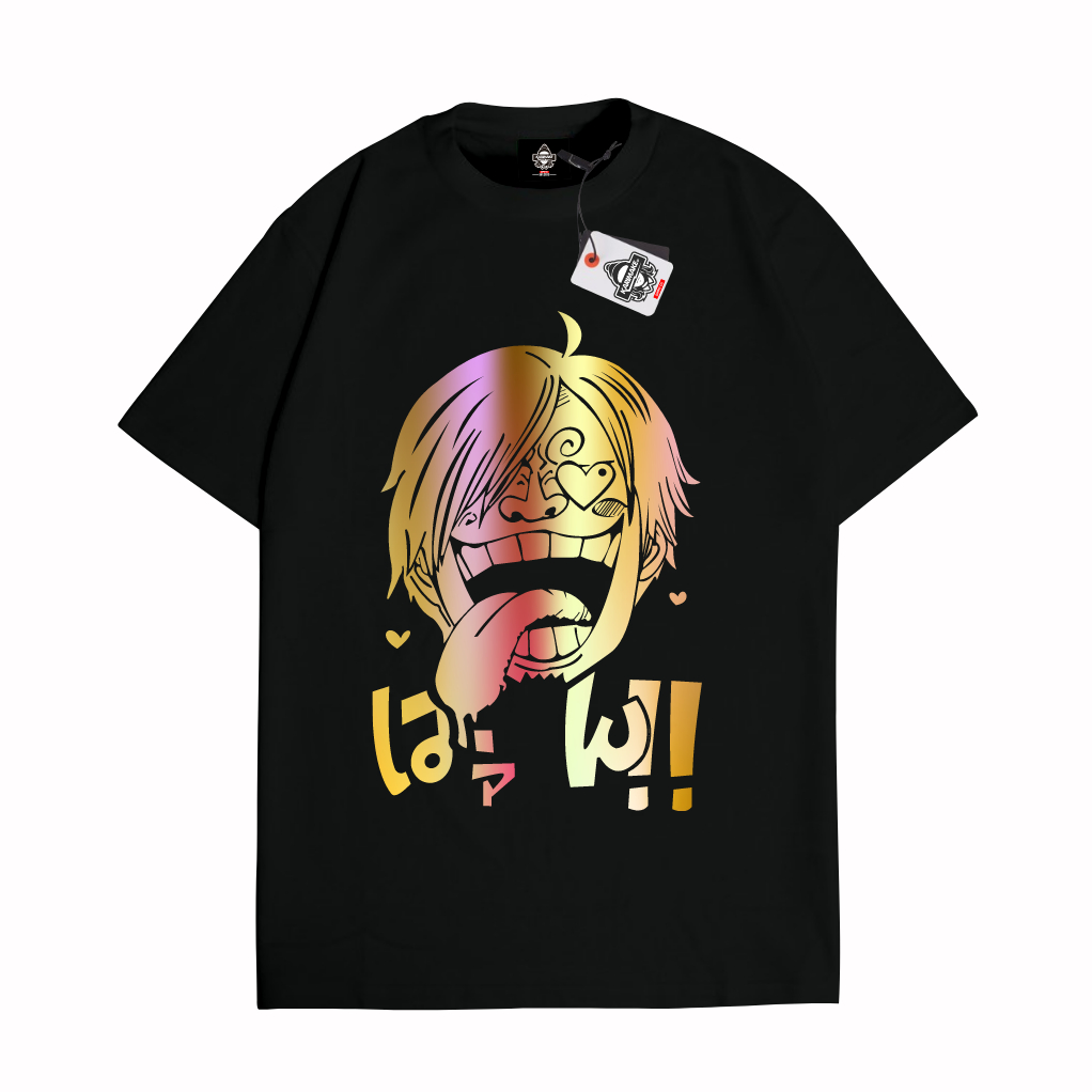 KARIMAKE Kaos Baju T Shirt Distro Unisex Anime ONE PIECE VINSMOKE SANJI MESUM NASTY Hologram