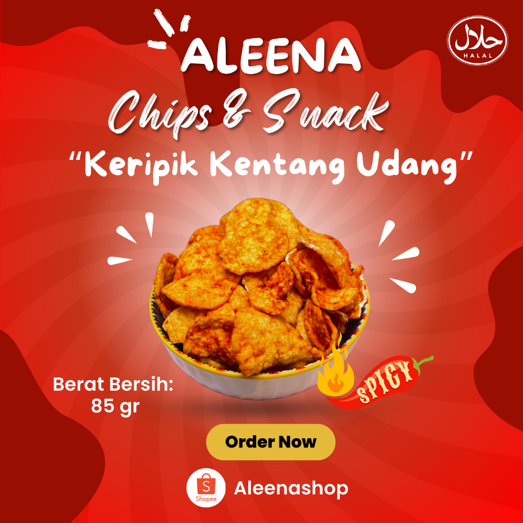 

KERIPIK KENTANG UDANG ll 85gr