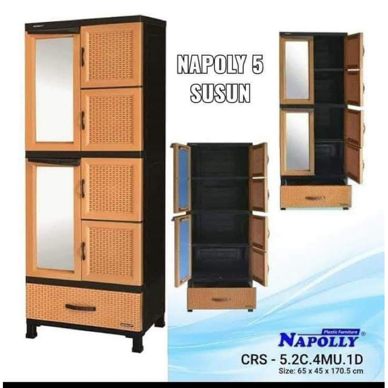 Lemari Napolly Kaca