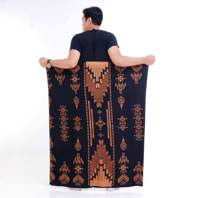official sarung batik rabbani palestine warna hitam murah santri cowok rayon premium motif keren