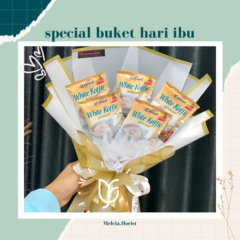 

Buket Kopi Bouquet coffe White Coffe