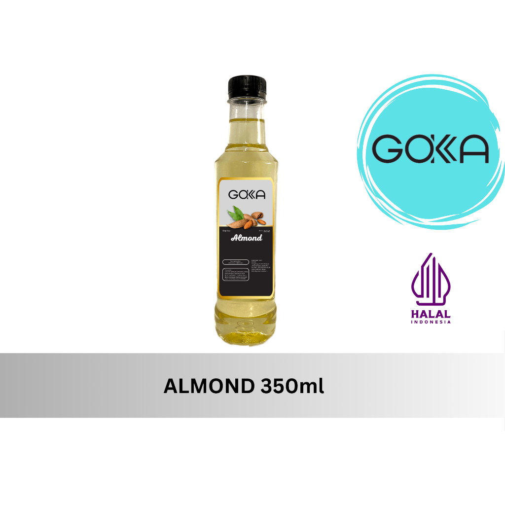 

GOKKA Sirup Minuman Rasa Almond 350ml Syrup