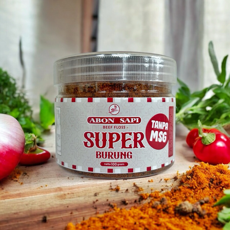 

Abon Sapi Super Non MSG cap Burung Elang 100 gram