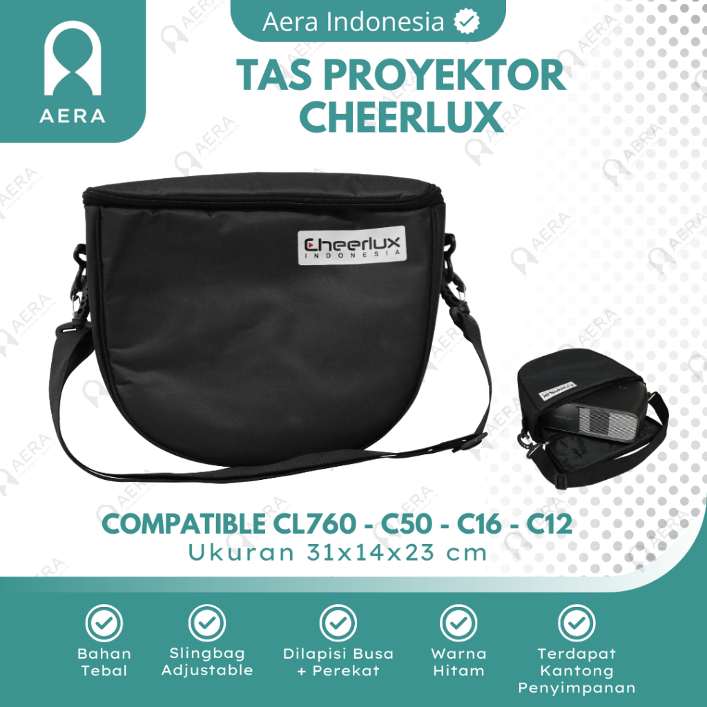 Tas Proyektor Cheerlux Cl760 | Tas Penyimpanan Proyektor | Projector Bag | Tas Proyektor Waterproof