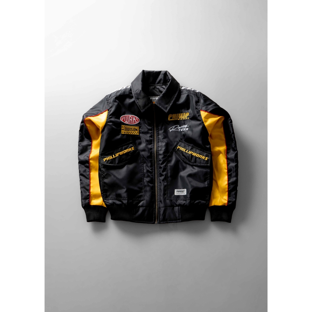 Black Podium Bomber Phillip Works