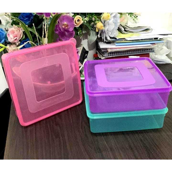 Tempat Kue Lapis Omega Warna NP | Tempat Penyimpanan Kue Lapis / Makanan Plastik