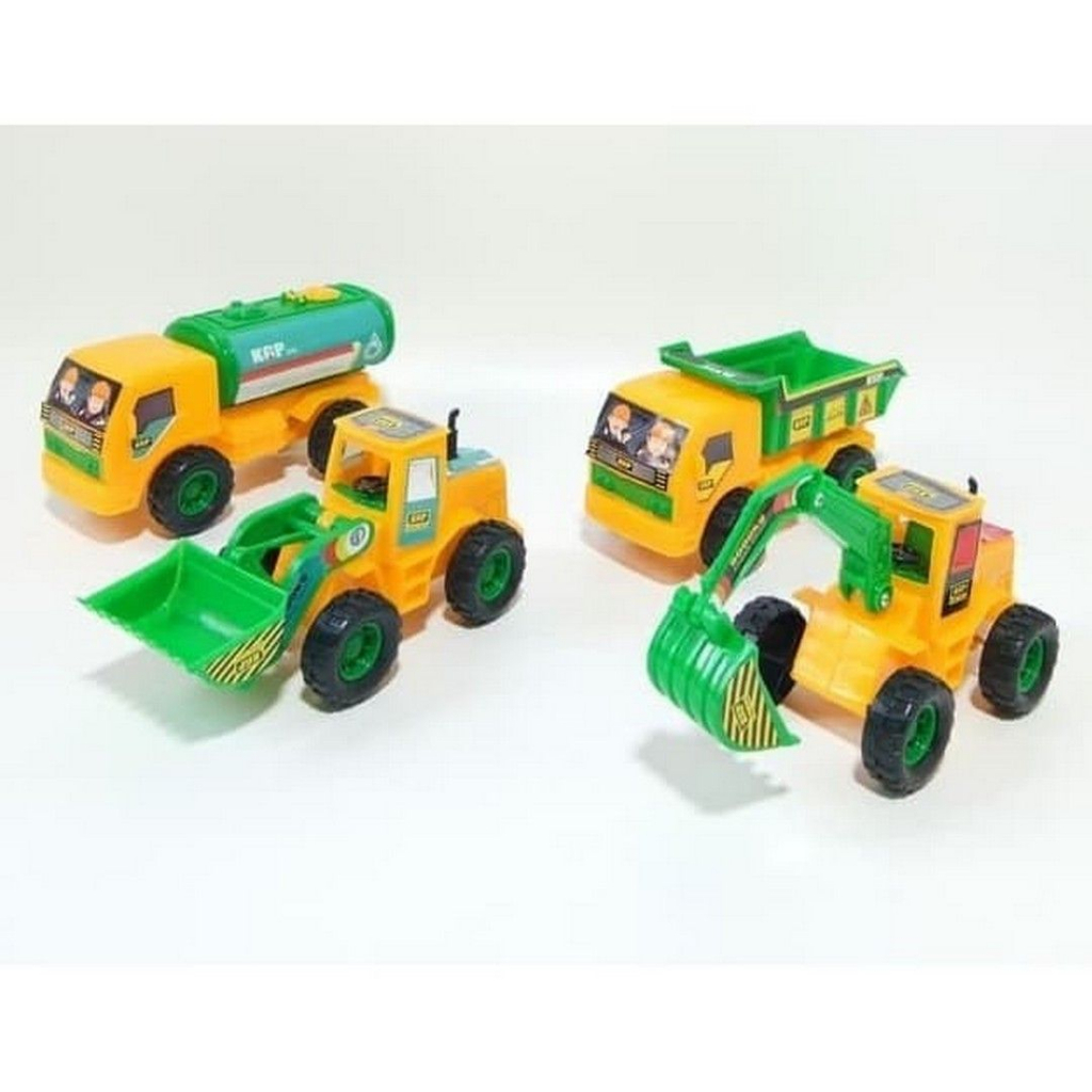 Mainan Truck Konstruksi Isi 4 Kgp 70 / Mainan Mobil Konstruksi 4 Pcs Kgp70 Fw