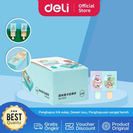 

Deli Magic Eraser / Penghapus Hapusan Trik Sulap Desain Lucu 71113