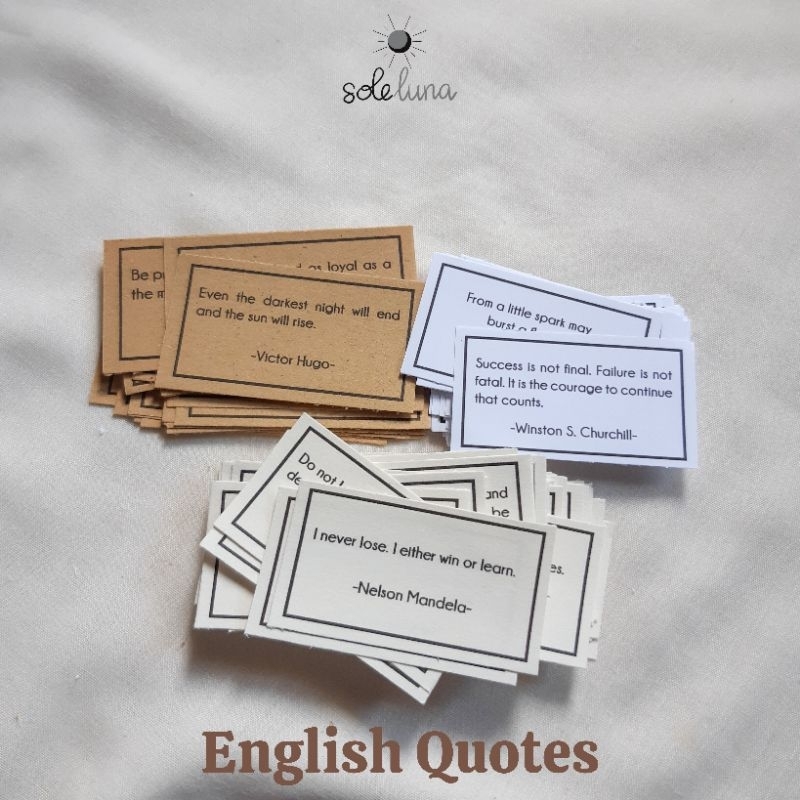 

English Quotes/Quotes Bahasa Inggris