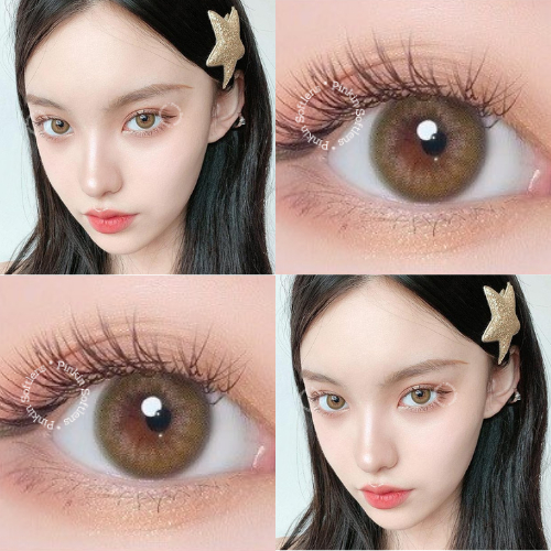 PINKINSOFTLENS My I-Dol Desire Lime Green Hijau Normal -0.00 1 Pasang Lensa Kontak Warna Diameter 14