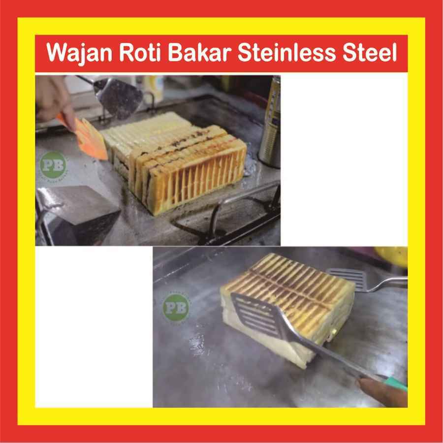 Wajan Loyang Roti Bakar Kebab Burger Martabak Anti Lengket Stainless Steel Penggorengan Panggangan B