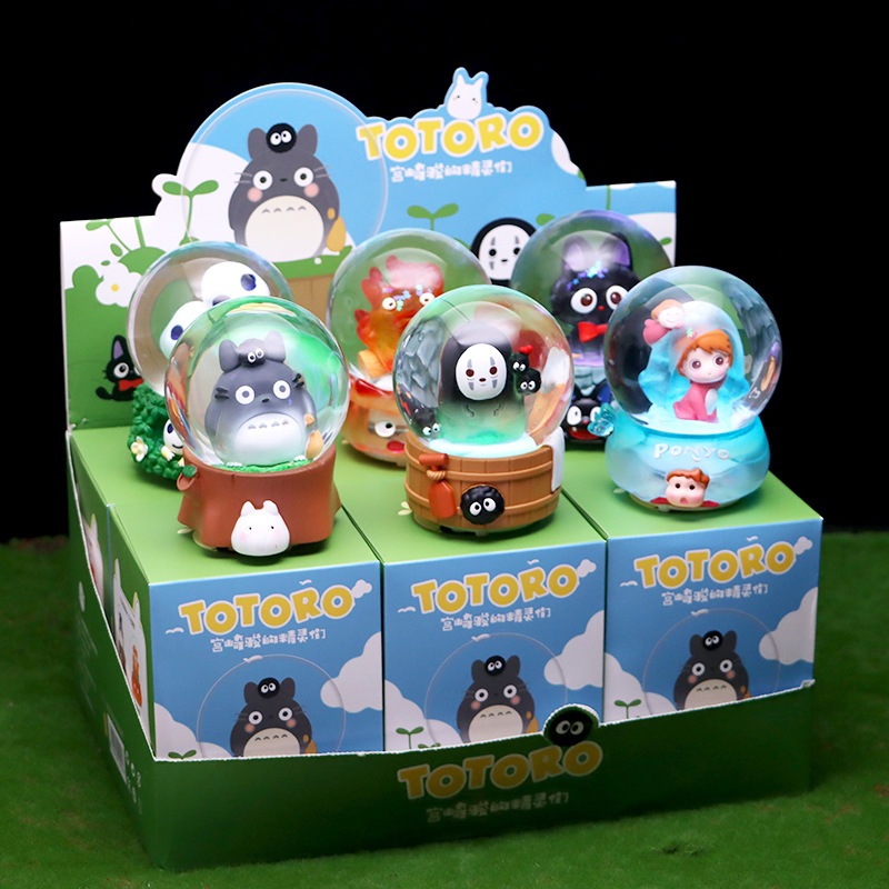 Blind box music box figure Ghibli Totoro Ponyo Nekobus Princess Mononoke Howl's Moving Castle Jiji K
