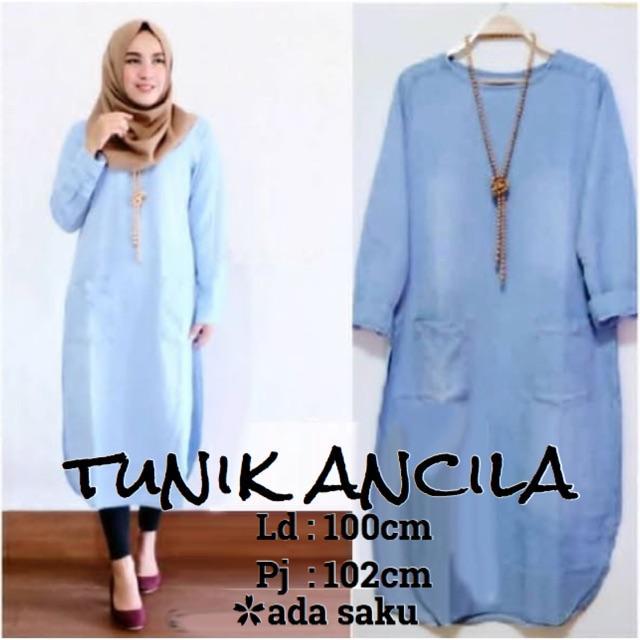 DAMAI FASHION JAKARTA  - baju tunik wanita ANCILA - konveksi baju murah tanah abang baju muslim wani