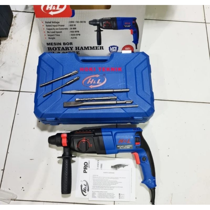 MESIN BOR ROTARY 26MM H&L PRO