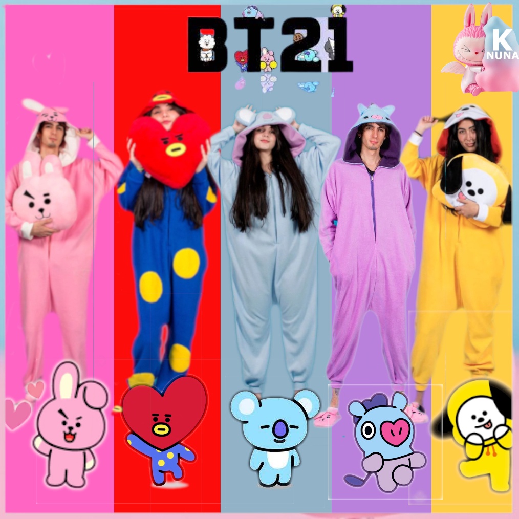 KODE G56T TATA BT21 BTS Dewasa Kostum Onesie Kigurumi Cosplay Piyama