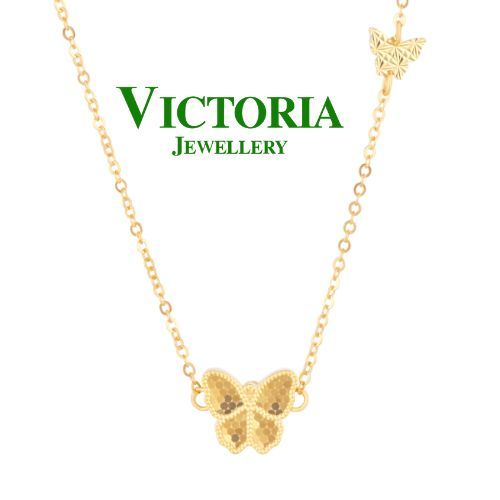 Kalung Emas Kupu Kupu Hongkong 999.9 Victoria Jewellery