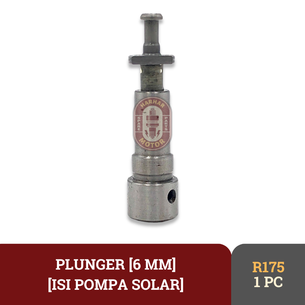 PLUNGER DIESEL R175 7HP ISI POMPA SOLAR MINYAK MESIN DONGFENG R175 6MM