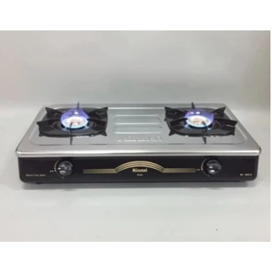 RINNAI RI-602E Kompor Gas Rinnai 2 Tungku Stainless Steel RI 602E RI602E