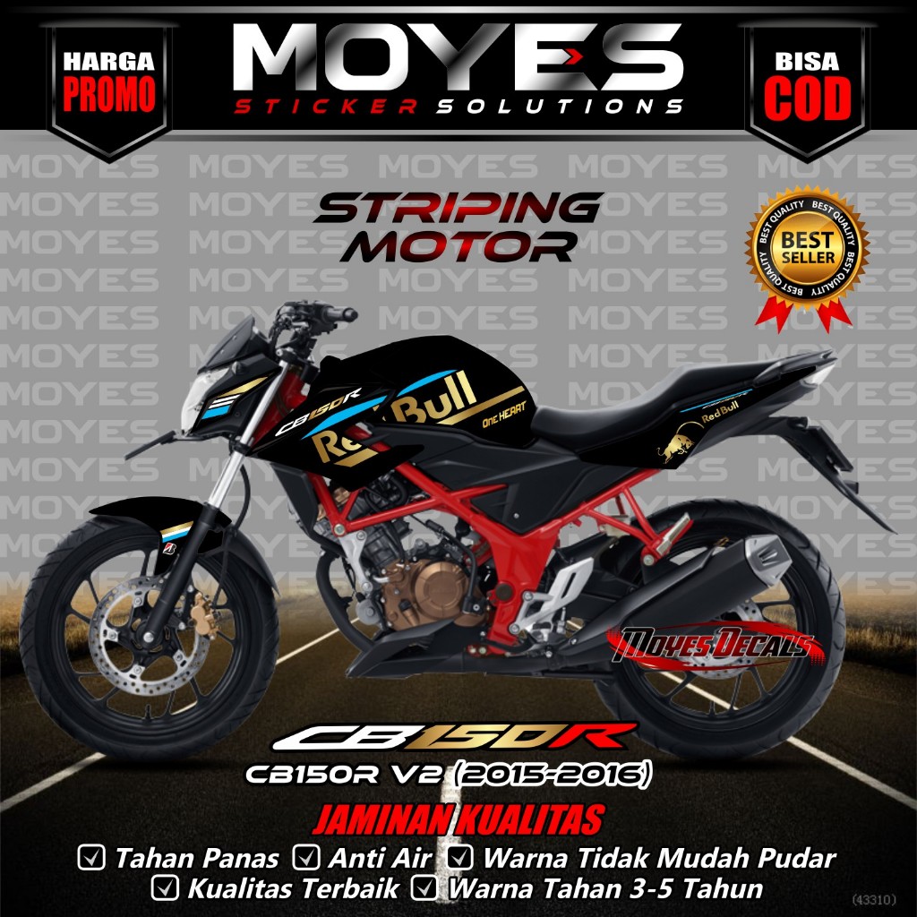 Striping CB 150R  V2 - Decal CB 150R  V2 - Stiker CB 150R  V2 -  Decal Stiker CB 150R  V2 2015-2016 