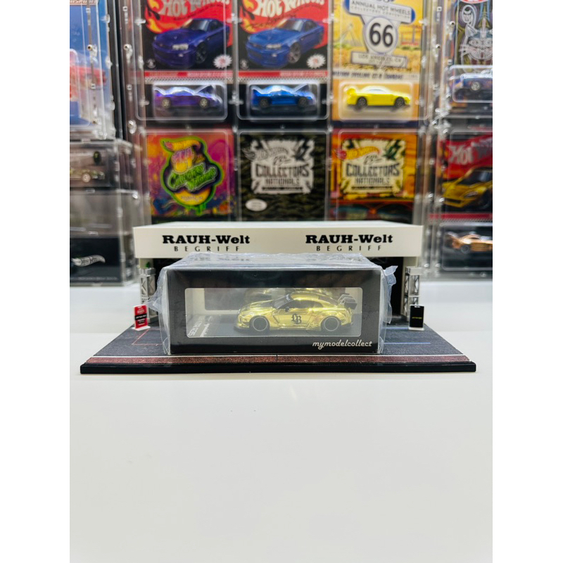 MC Model Collect 1:64 LBWK Nissan GTR R35 Chrome Gold