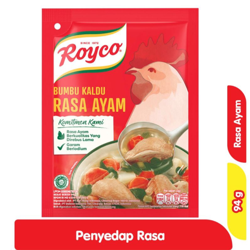 

Royco Bubuk Kaldu Penyedap Rasa Ayam 94 g