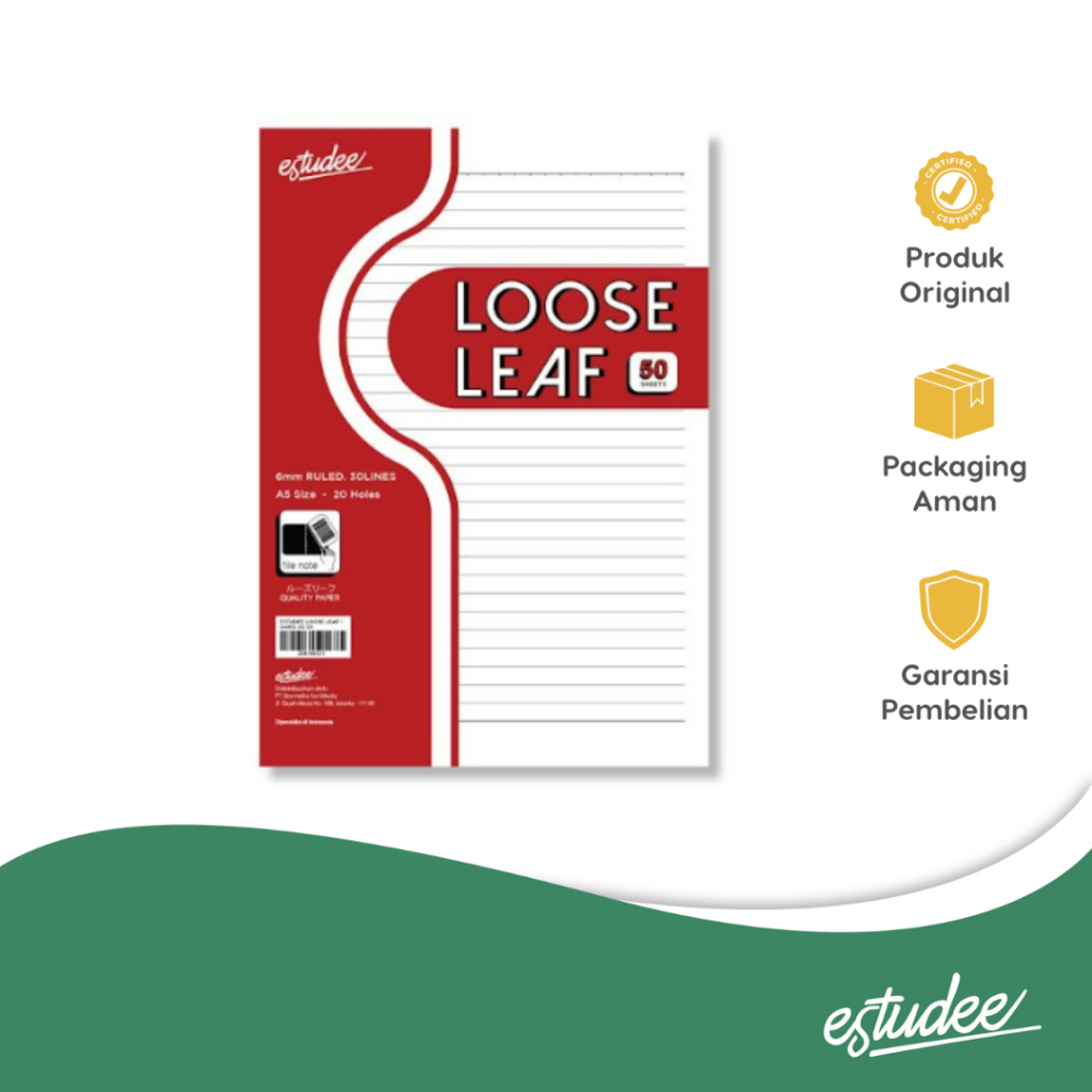 

ESTUDEE LOOSE LEAF I GARIS A5 50