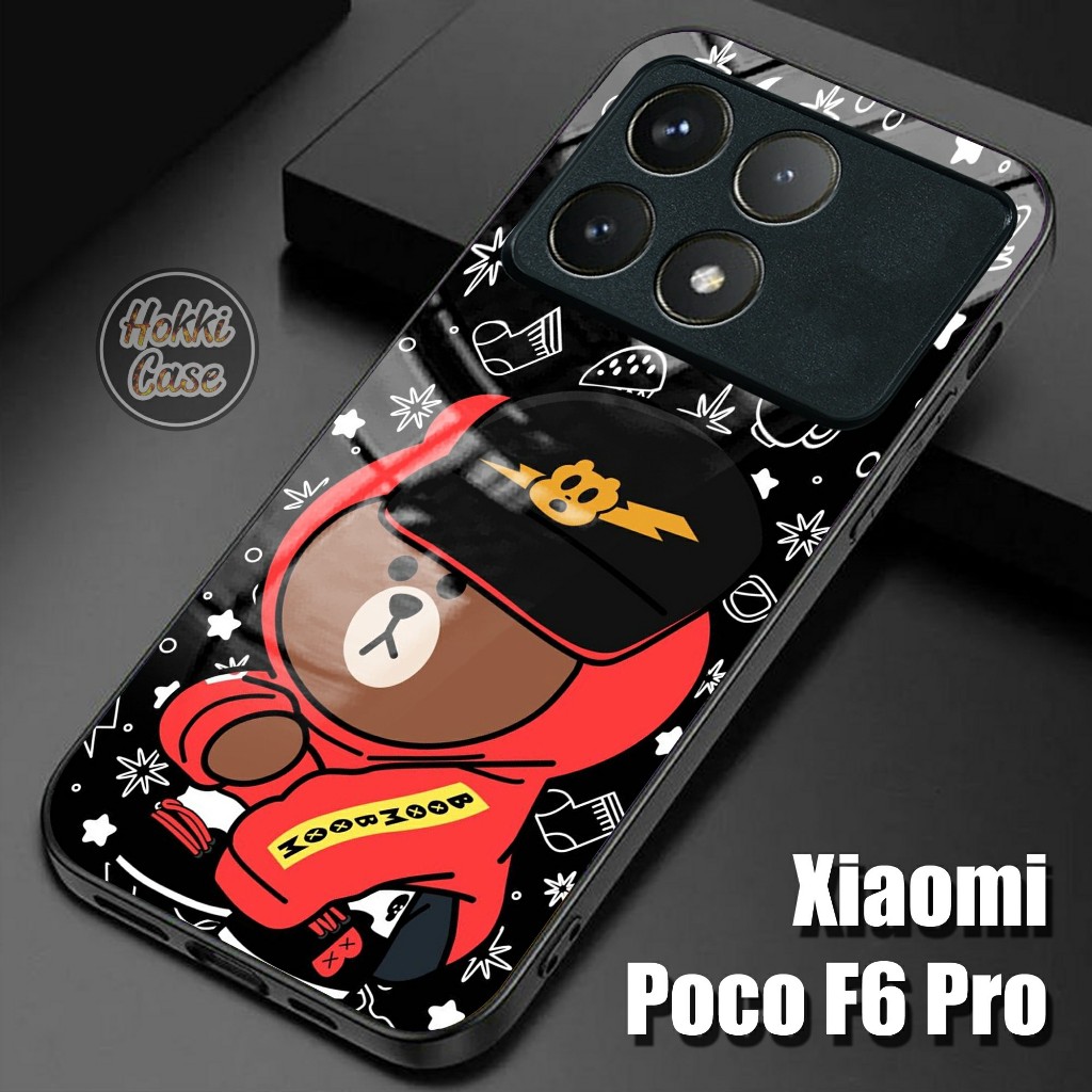 Softcase Poco F6 Pro - Case Glass Kaca Poco F6 Pro - Casing Poco F6 Pro 5G - Silikon Poco F6 Pro - F