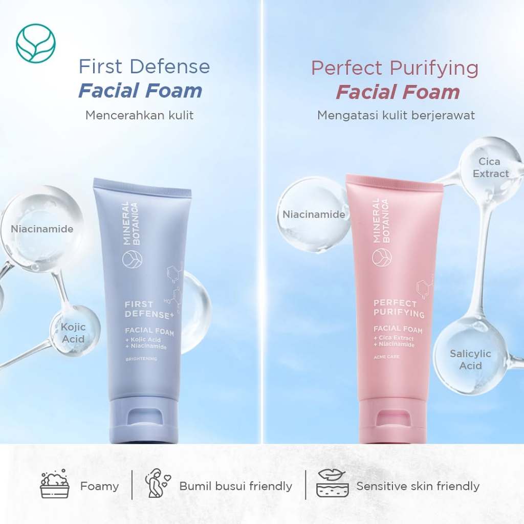 MINERAL BOTANICA Perfect Purifying Facial Foam | Mineral Botanica Face Wash First Defense 100g