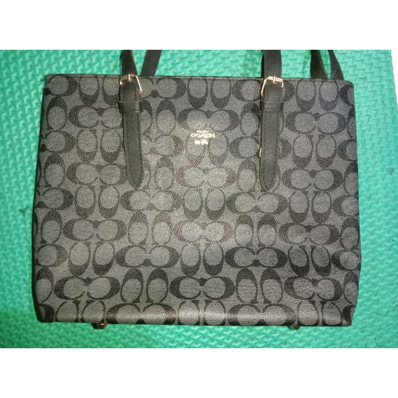 tas/tote bag coach hitam