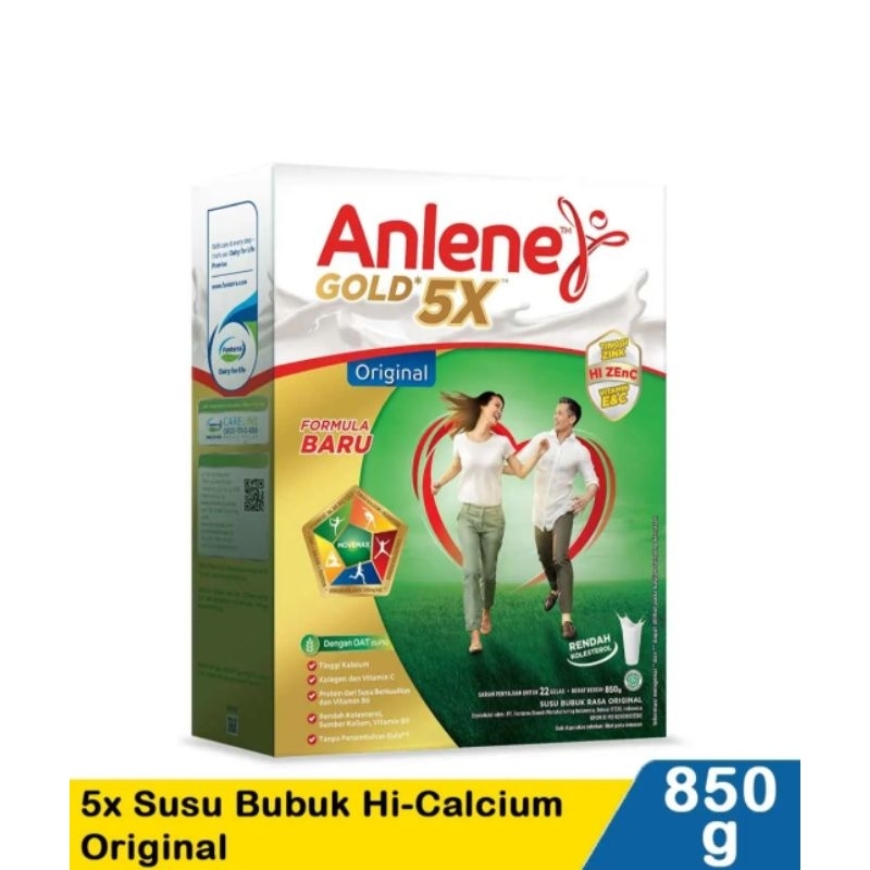 

Anlene Gold 5X Original Susu Bubuk Hi Calcium 850g