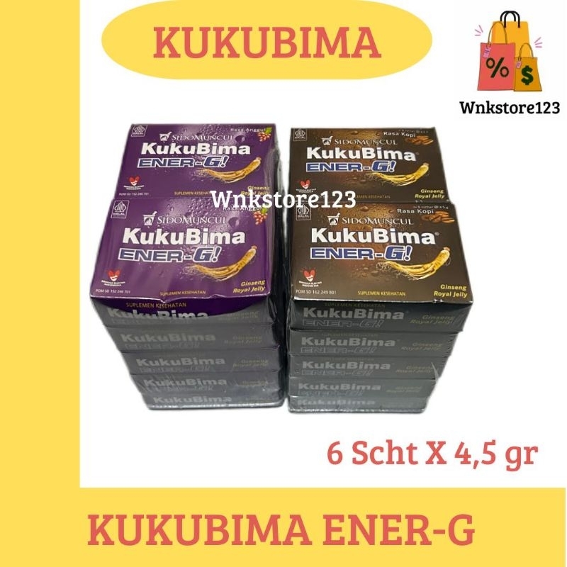 

Kukubima ener-g drink minuman energi instan box isi 6sachet