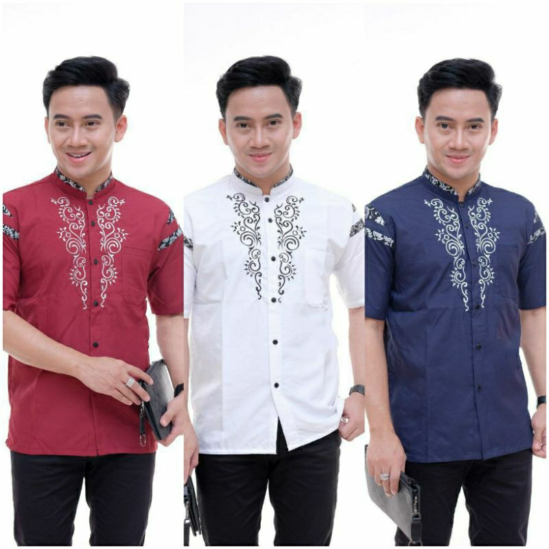 BAJU KOKO BATIK,KEMEJA BATIK LENGAN PENDEK