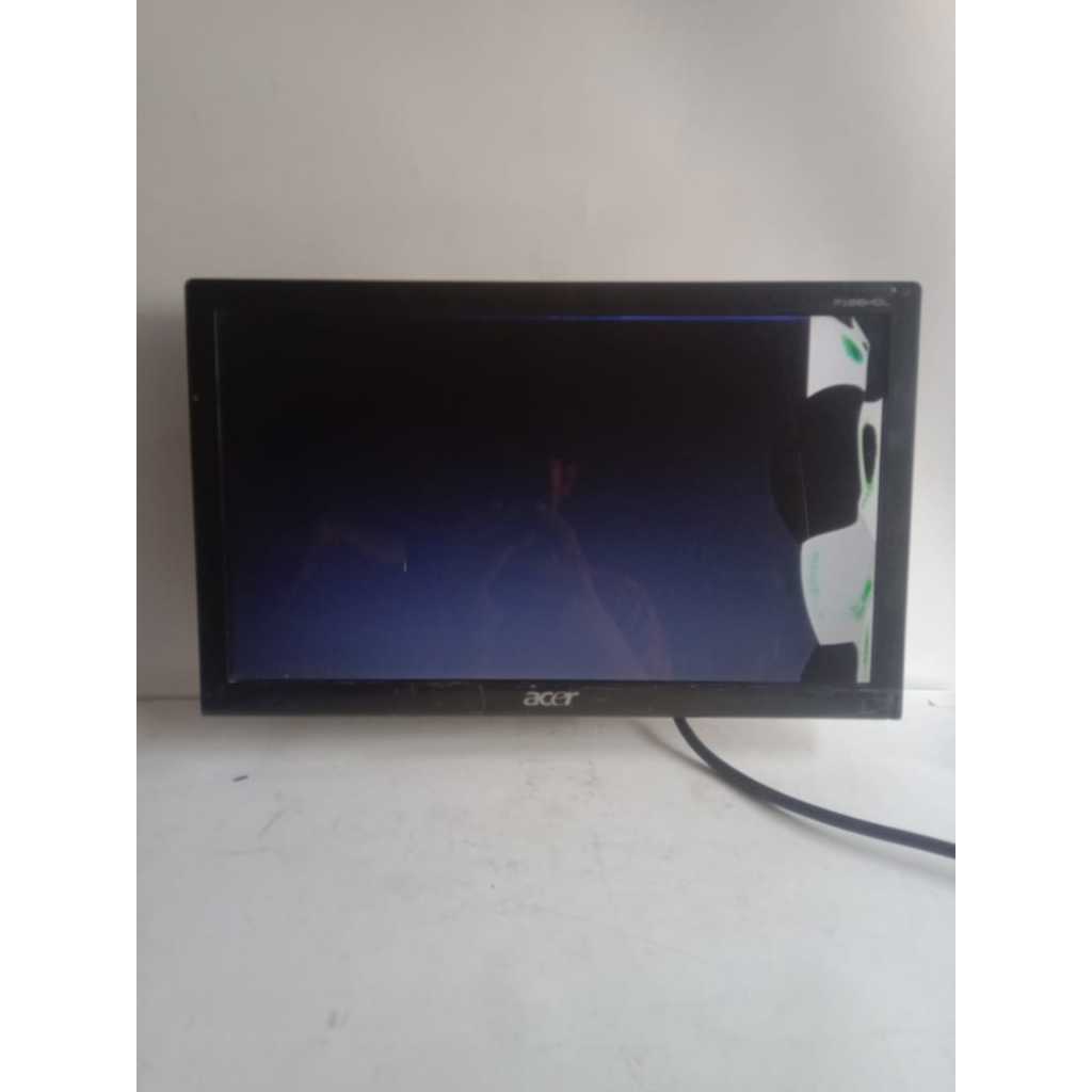 lcd monitor acer p166hql kondis minus layar pecah tanpa kaki