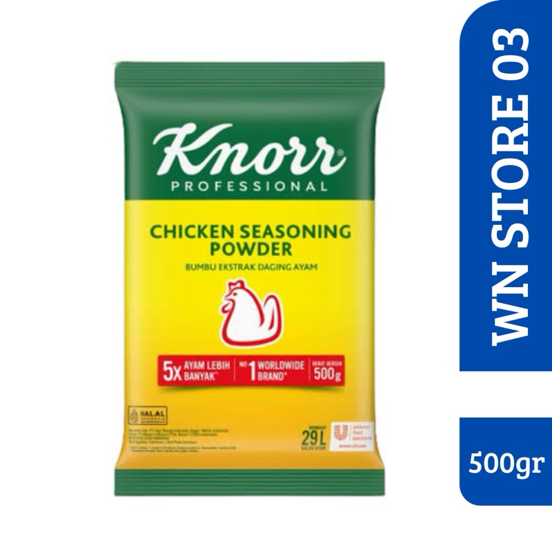 

KNORR CHICKEN SEASONING POWDER 500 gram knorr bubuk kaldu rasa ayam