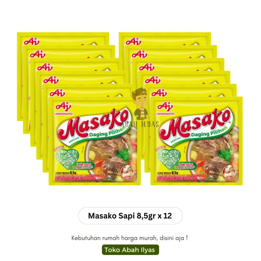 

Masako Sapi dan Ayam 12 Pcs