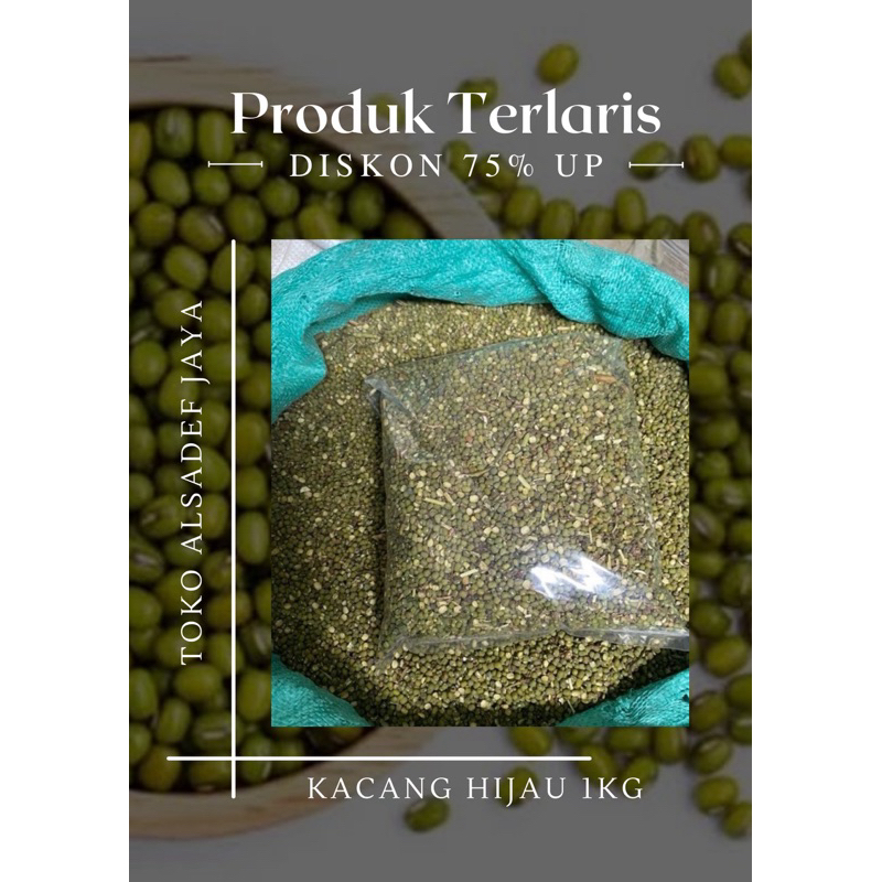 

[BACA DESKRIPSI !!] KACANG HIJAU TERMURAH 1Kg/1000g