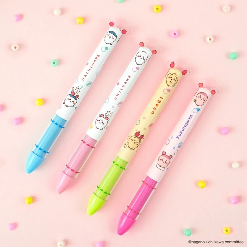 

Sakamoto Funbox MiMi Chiikawa Hachiware Usagi Furuhonya Momonga 2 Color Ballpoint Ink Pen 0.7mm Limited Edition