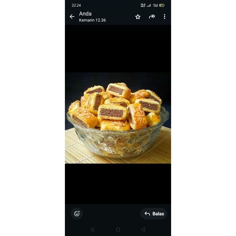 

kue kering wafer coklat