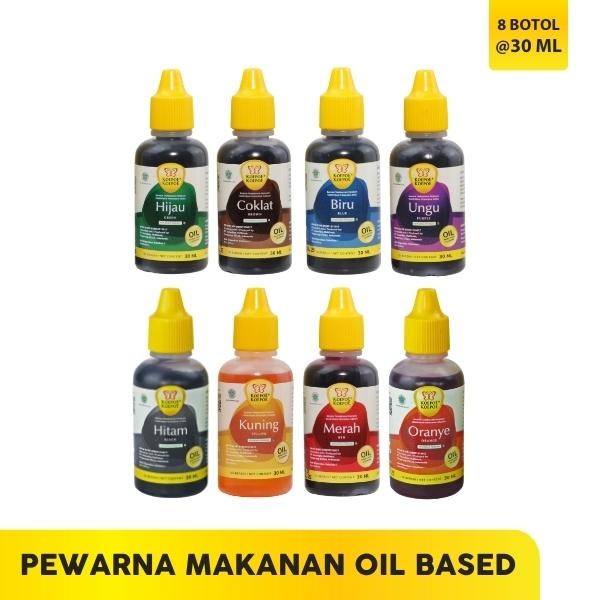 

Pewarna Oil Based Kupu Base Minyak Koepoe