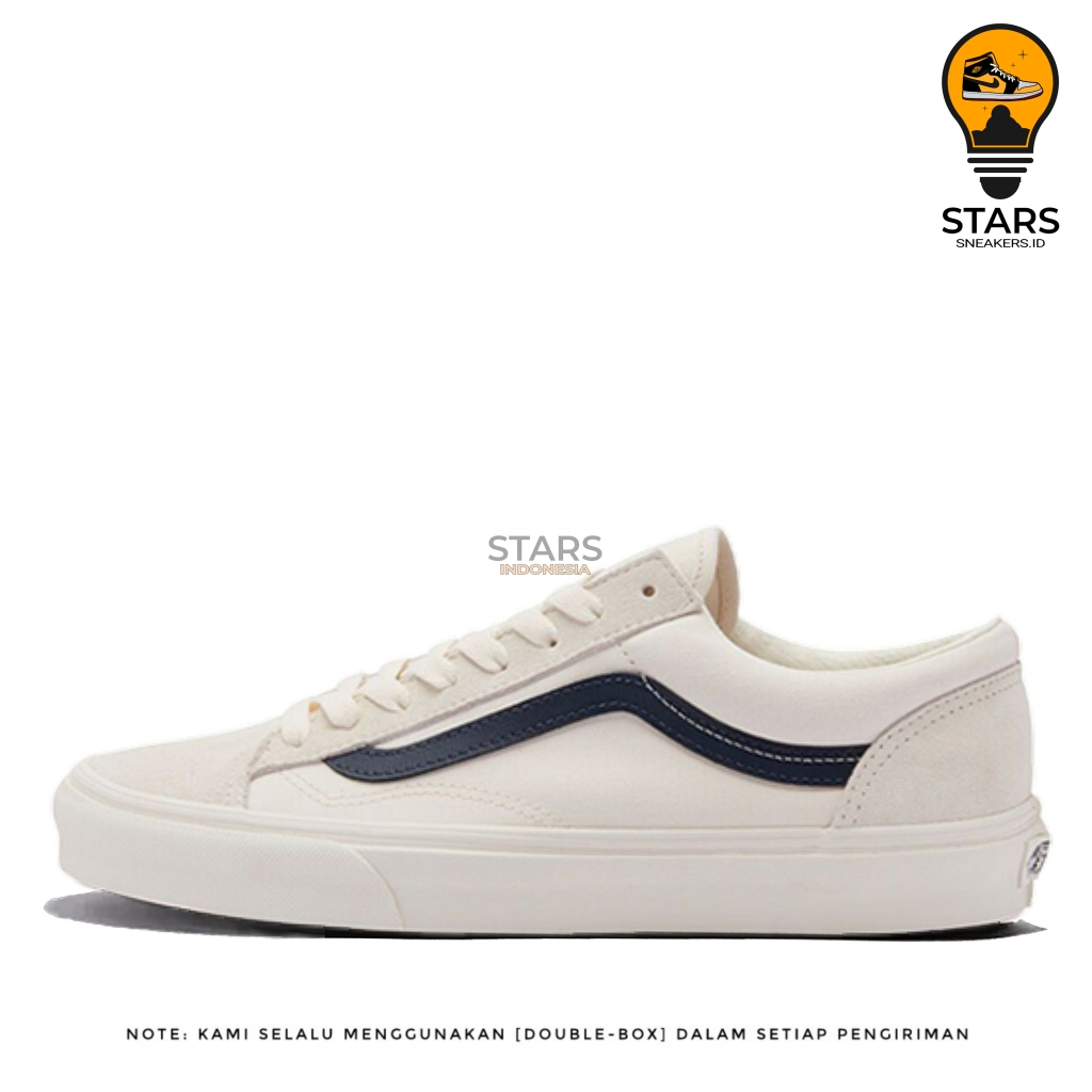 Vans Os Style 36 White Dress Blue