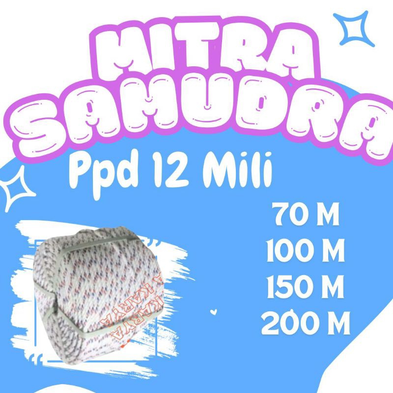 

TALI TAMBANG PPD 12 MILI 1 ROLL 220 METER / TALI TAMBANG PPD 12 MILI / TAMBANG PPD 12 MILI 1 ROLL