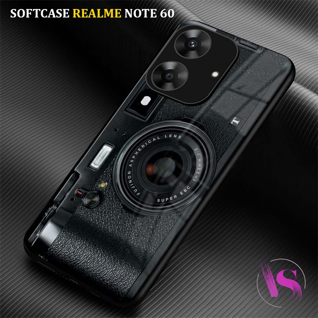 VN30 Softcase Kilau Realme Note 60 | Case Kesing Glass Kaca Realme Note 60 Silikon Mika Casing Viole